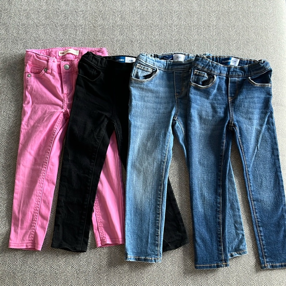 4 Pairs of Toddler Jeans Size 4T